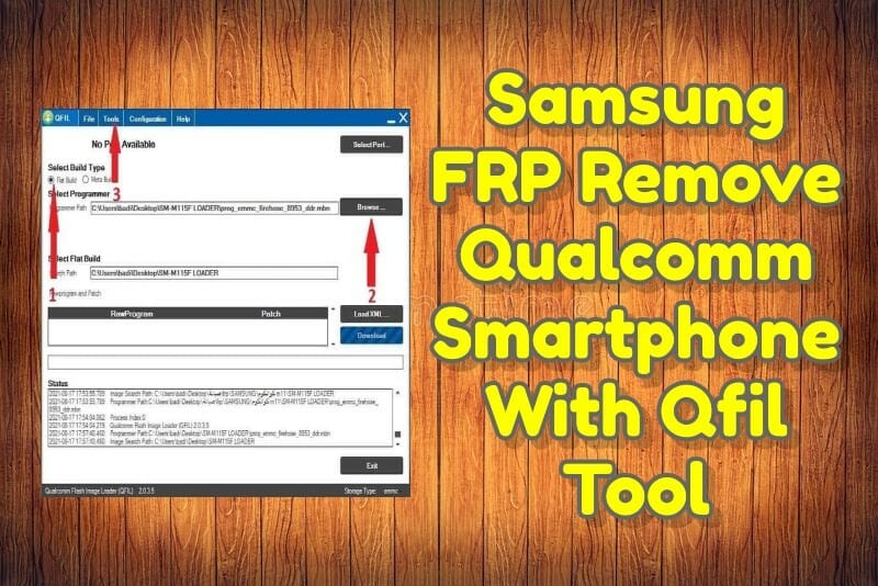 Samsung Qualcomm FRP Remove By Qfil In EDL Mode