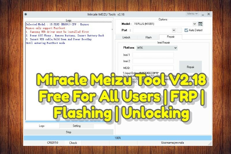 Miracle Meizu Tool V2.18 Free For All Users _ FRP _ Flashing _ Unlocking