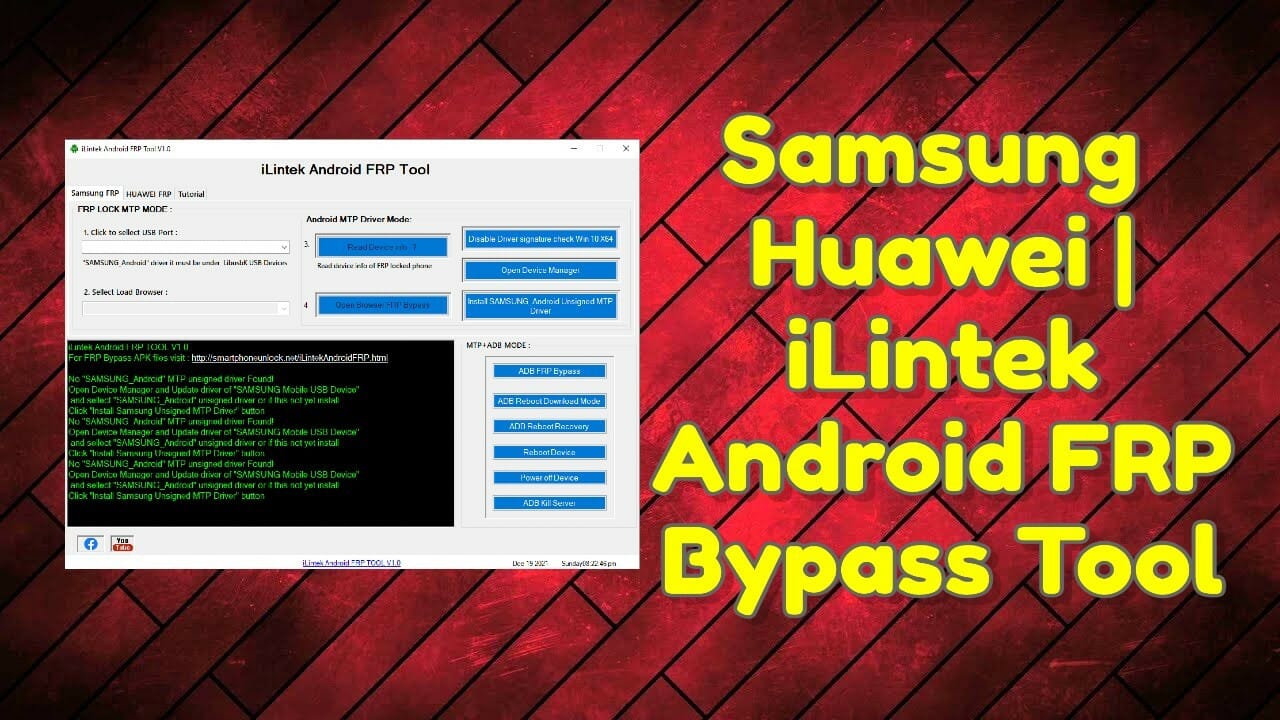 iLintek Android FRP Samsung & Huawei Bypass Tool