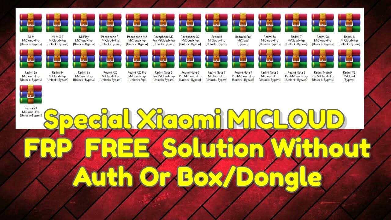 Special xiaomi micloud & frp ( free ) solution without auth or box_dongle