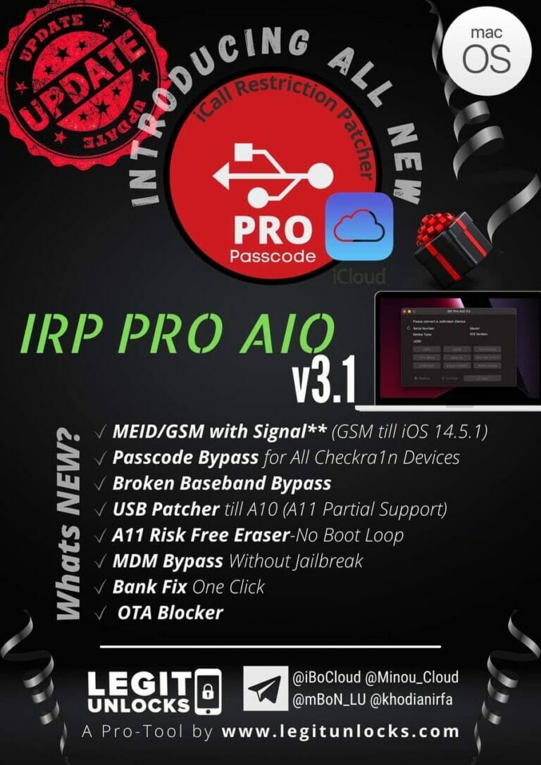 iPro AIO V3.2 | MDM Unlock iPhone 5s to x Without Jailbreak