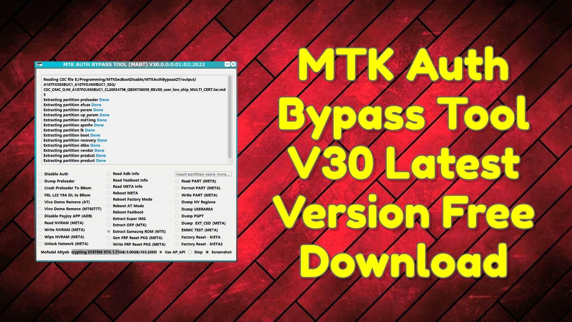 MTK Auth Bypass Tool V30 Latest Version Free Download
