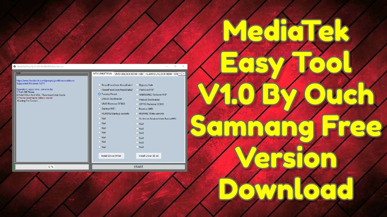 Mediatek easy tool v1. 0 by ouch samnang free version download