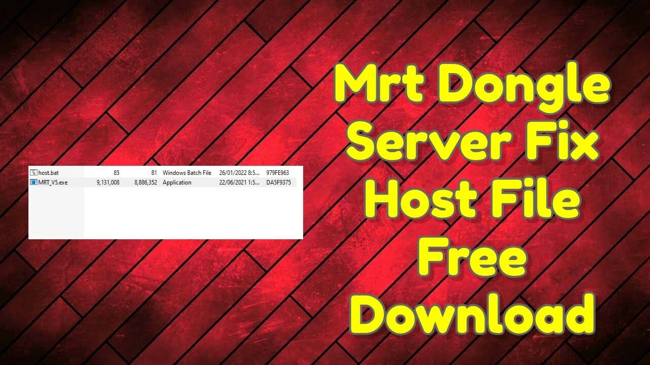 MRT Dongle Server Error Fix One Click With Host File
