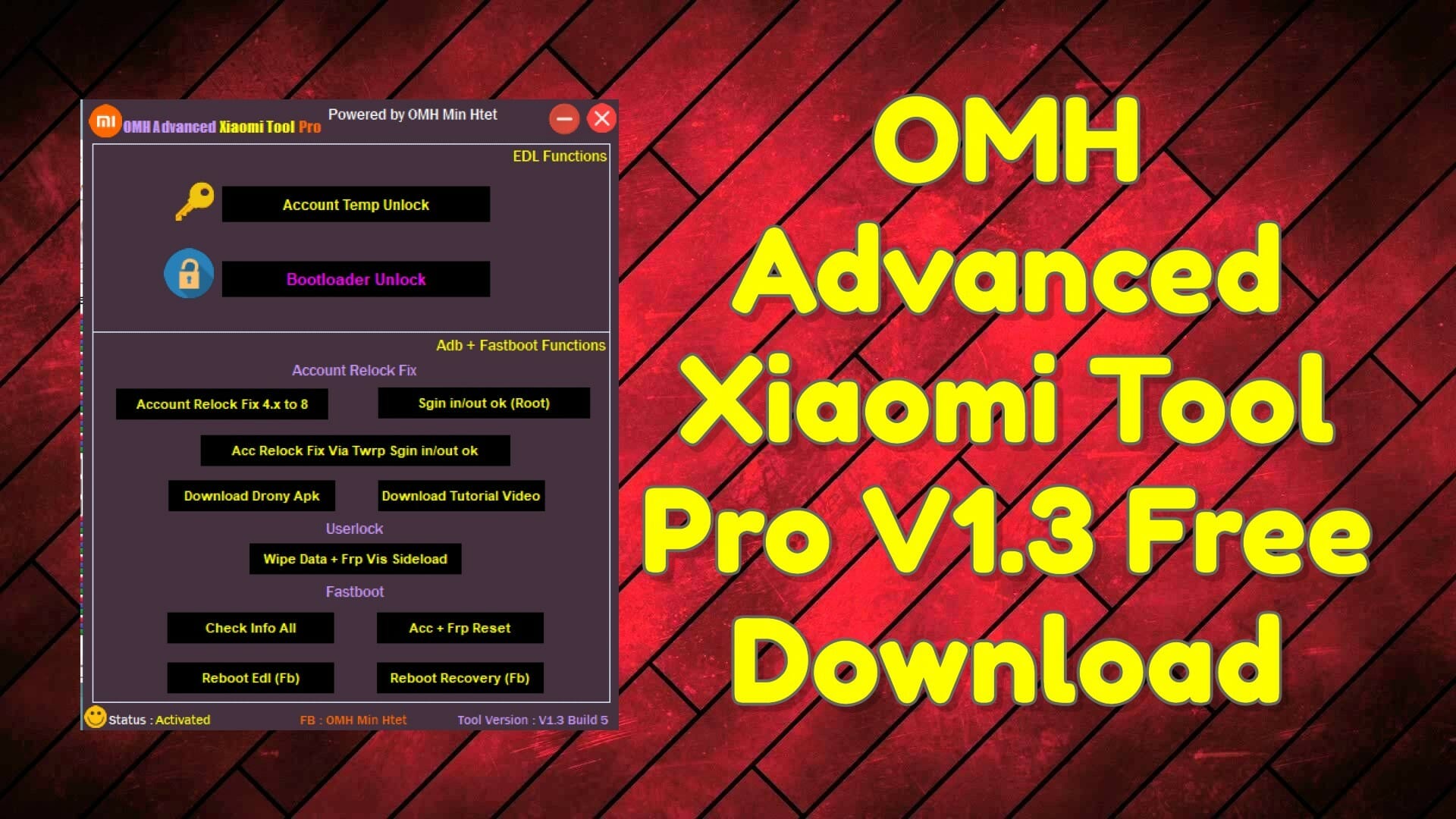 OMH Advanced Xiaomi Tool Pro V1.3 Free Download