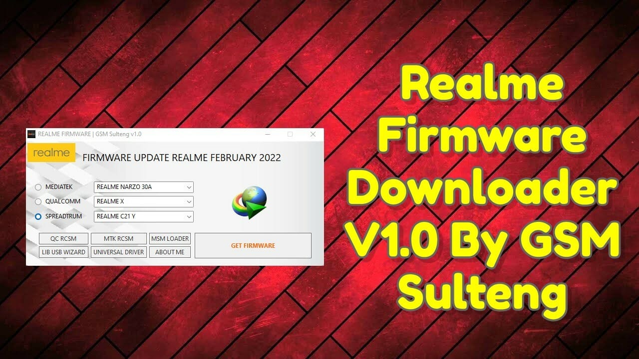 Realme Firmware Downloader V1.0 By GSM Sulteng
