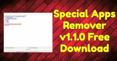 Special apps remover v1. 1. 0 latest free download