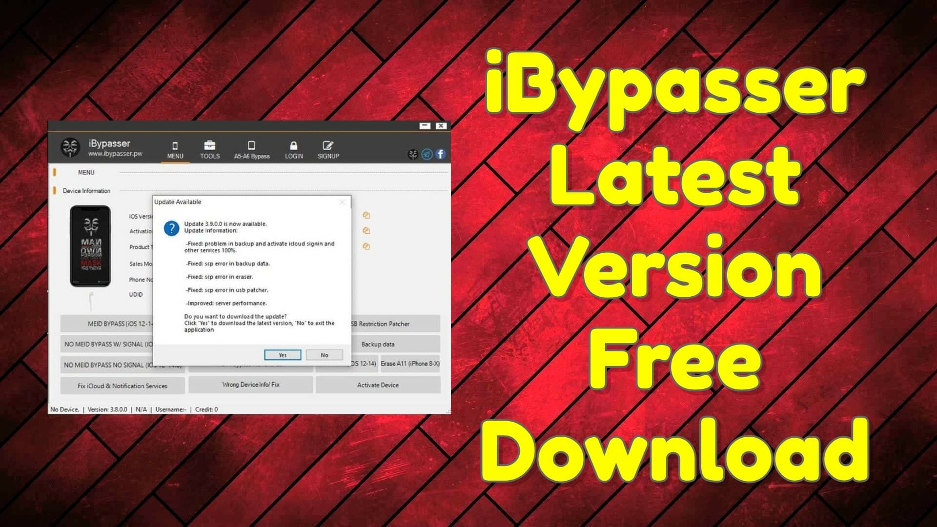 iBypasser v4.0 Setup iCloud Bypass Tool Update Free Tool