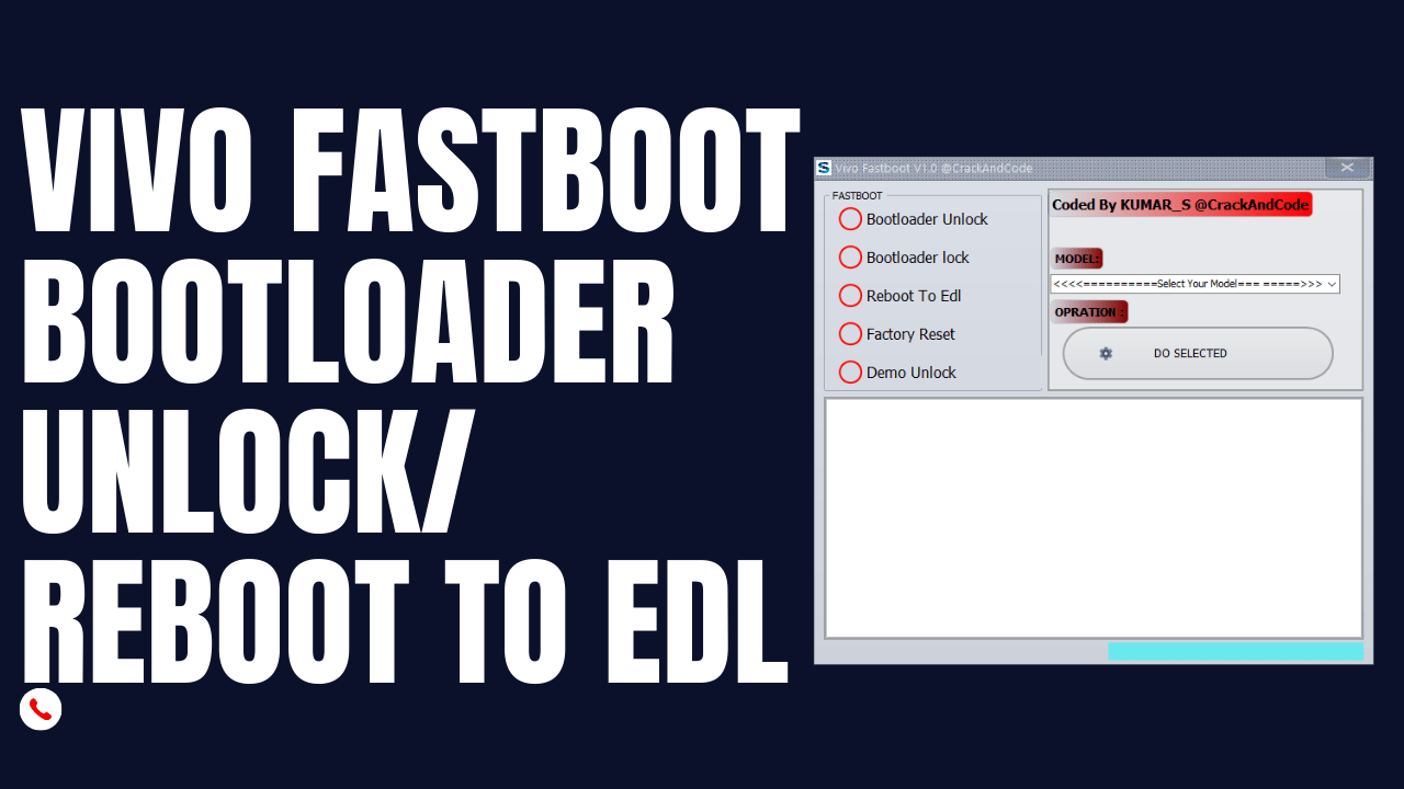 VIVO Fastboot Bootloader Unlock/ Reboot To Edl Tool