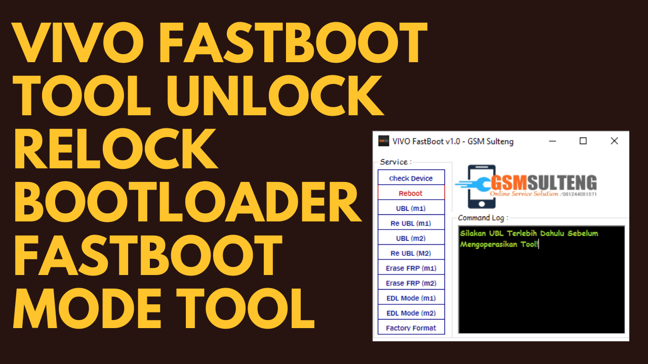 VIVO Fastboot Tool Unlock Relock Bootloader Fastboot Mode Tool