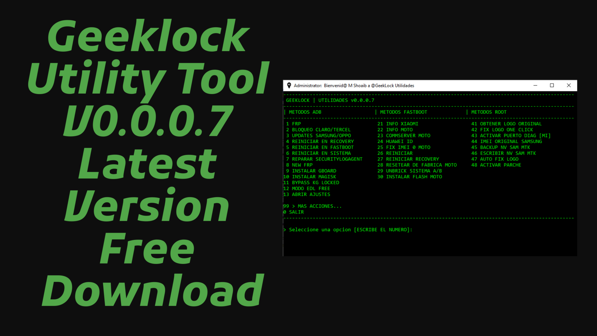 Geeklock Utility Tool V0.0.0.7 Latest Version Free Tool