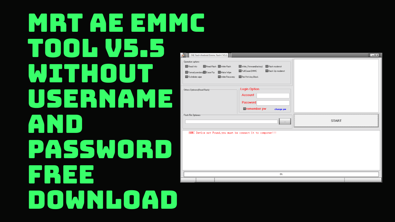 MRT AE EMMC Tool v5.5 Without Username And Password Free Download