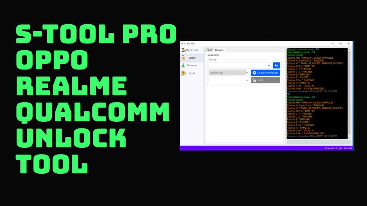 S-Tool Pro RC1 Oppo / Realme Unlock Tool