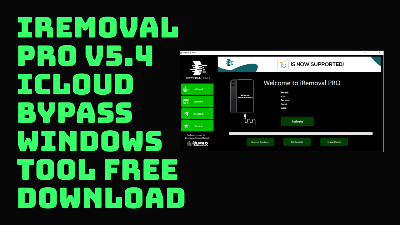 Iremoval pro v5. 4 with ira1nv1. 2 icloud bypass tool free download