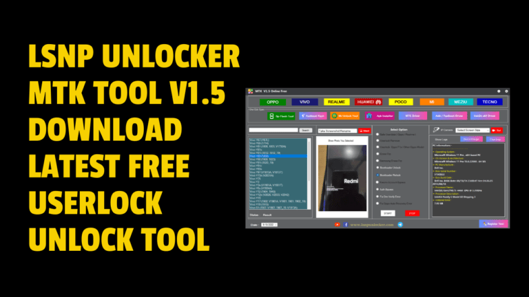 MTK Tool V1.5 Online Free Lsnp Unlocker Tool Download