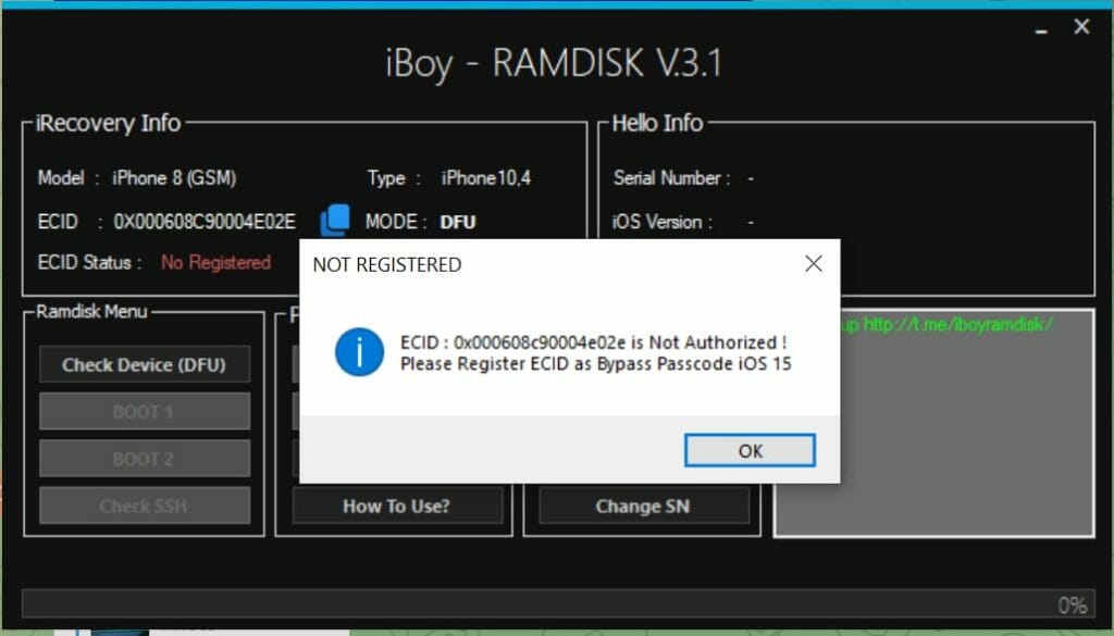 Iboy ramdisk tool bypass unlimited free icloud tool