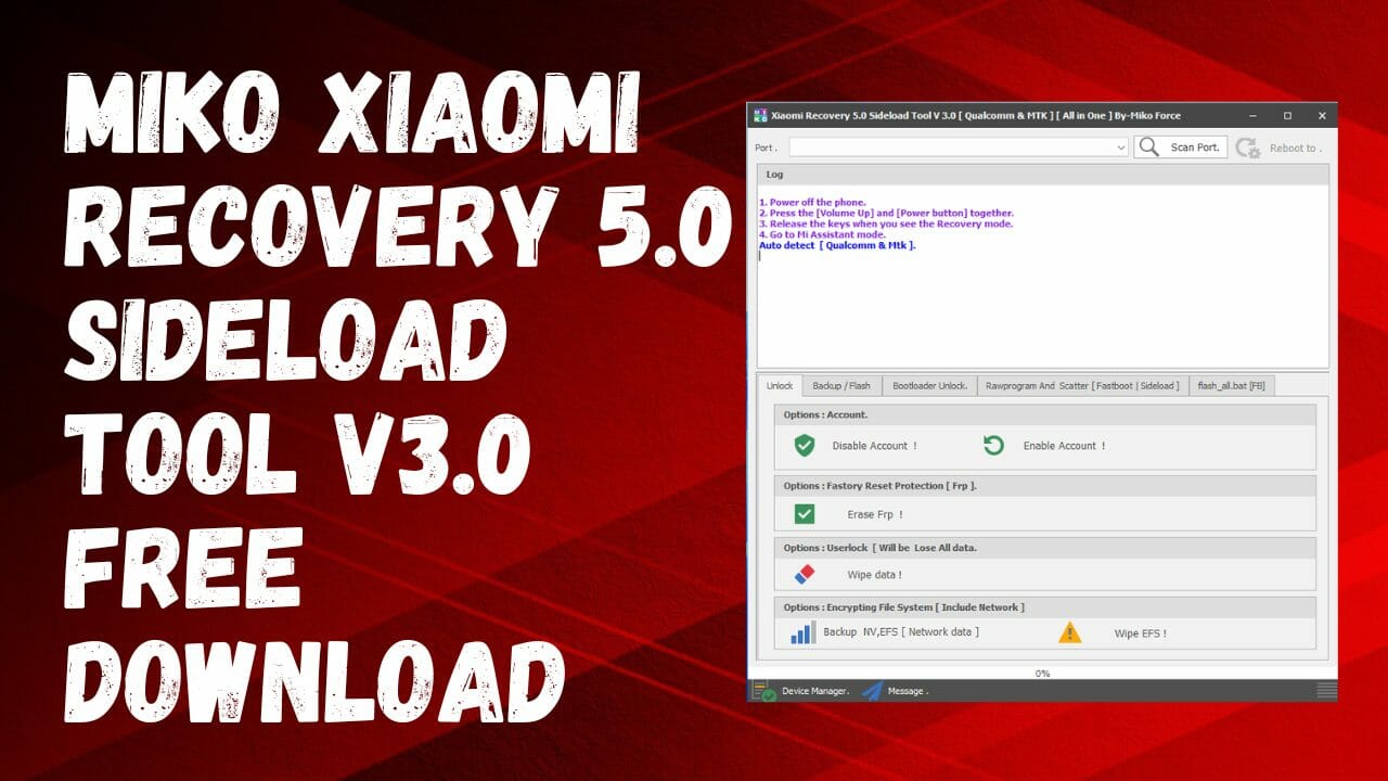 Miko Xiaomi Recovery 5.0 Sideload Tool V3.0