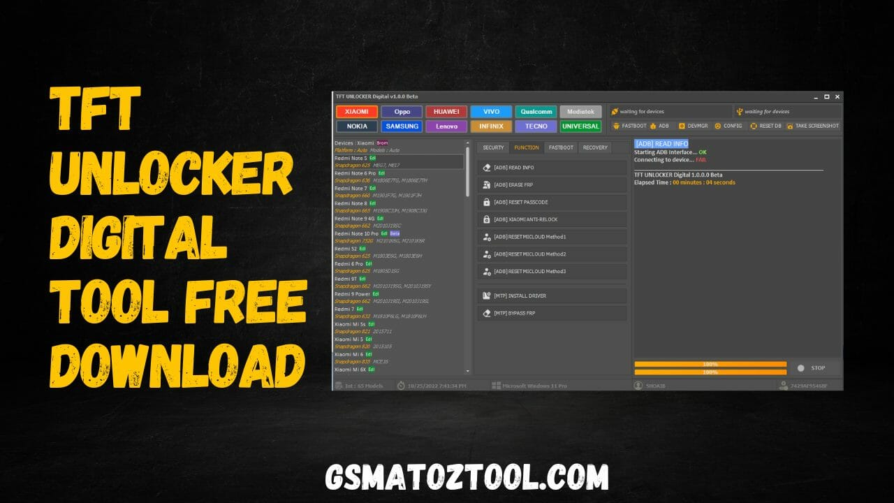 TFT UNLOCKER Digital Tool Free Download