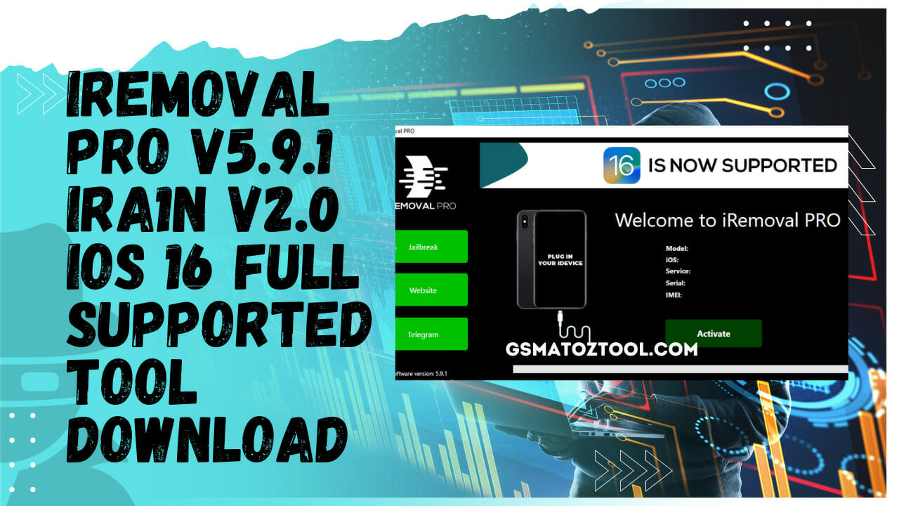 Download iRemoval PRO v5.9.1 & iRa1n v1.8 iOS 16 Full Supported Tool