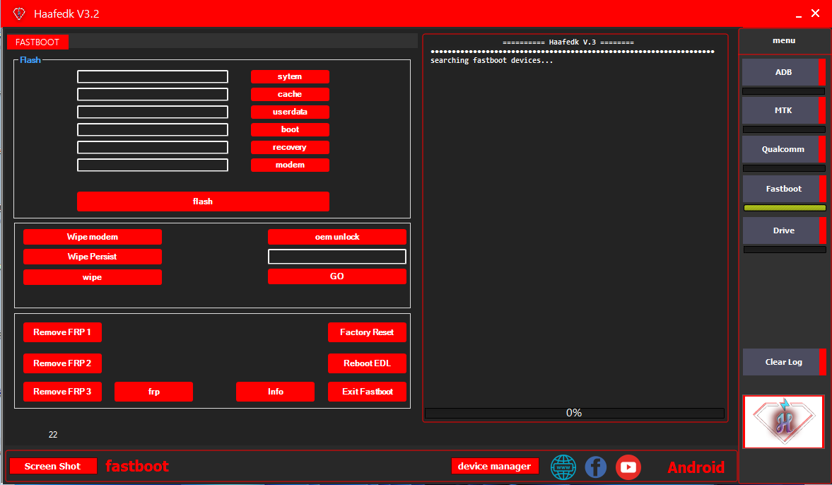 Haafedk v3. 2 mtk auth bypass qcom screen lock tool free download