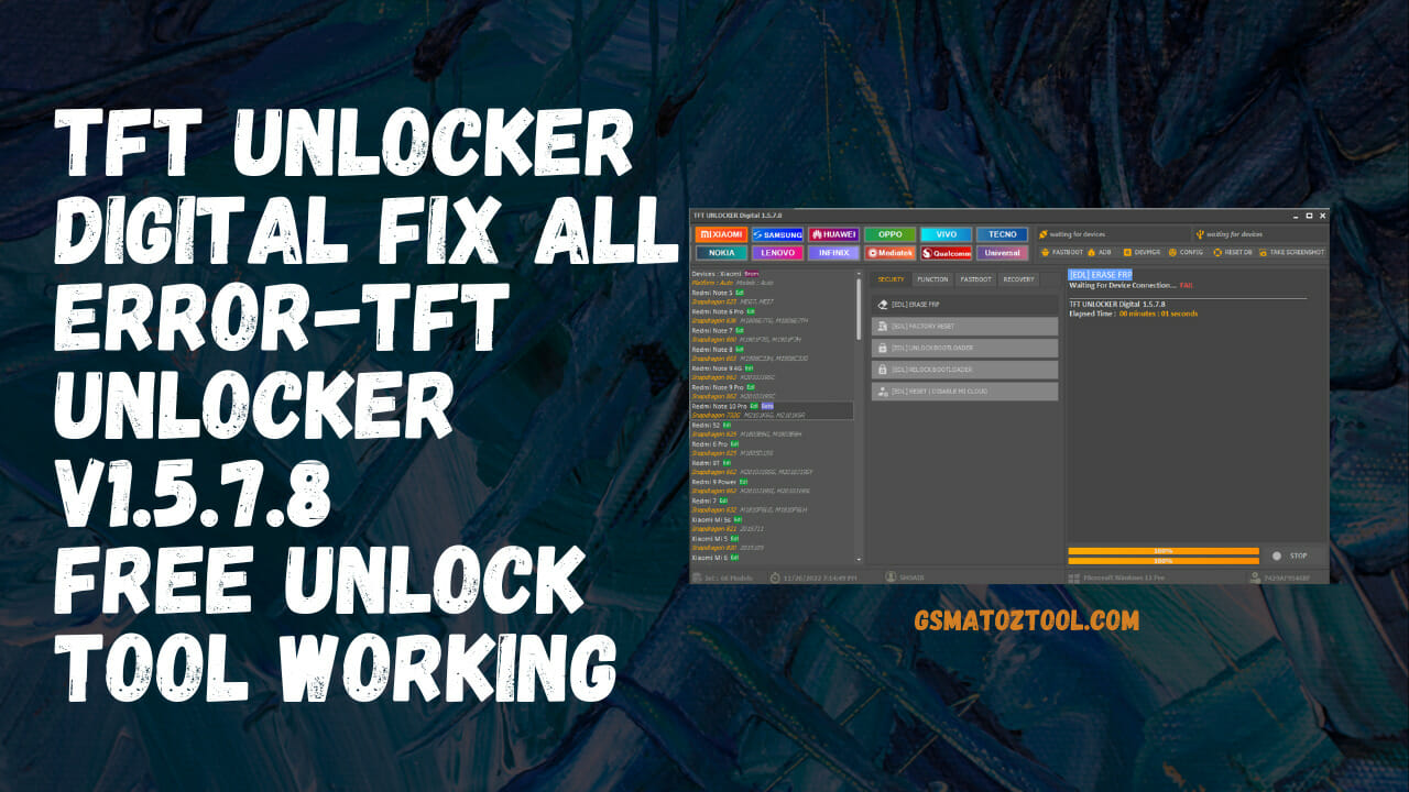 TFT Unlocker Digital v1.5.7.8 Free Unlock Tool Download
