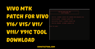 VIVO MTK PATCH For VIVO Y16 V15 V11 V11i Y91c Tool Download
