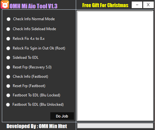OMH MI AIO Tool V1.3 Fastboot to EDL All Xiaomi Tool