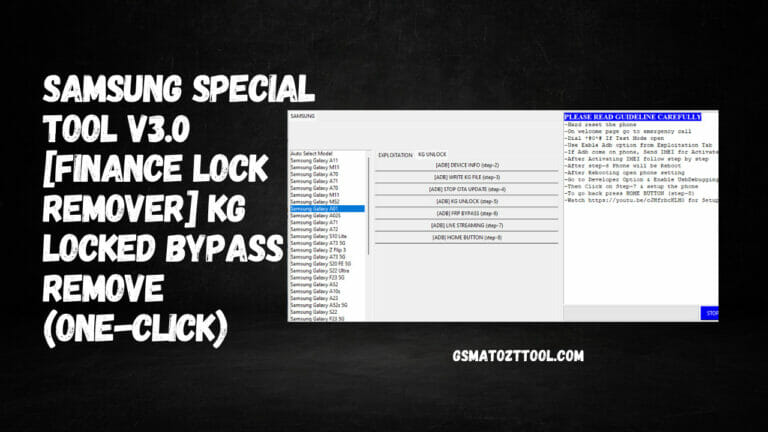 برنامج مجاني ازالة حمايه KG  جميع اجهزه سامسونج Samsung-Special-Tool-V.3.0-768x432