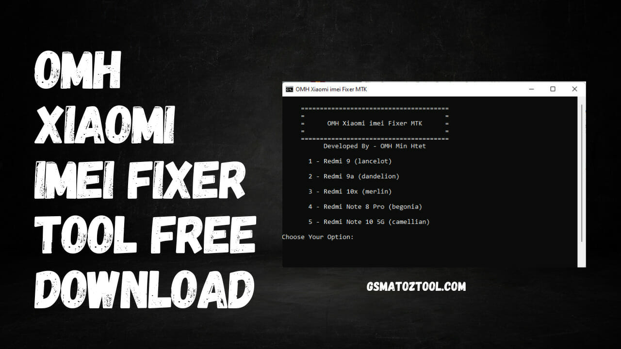 Download omh xiaomi imei fixer mtk tool