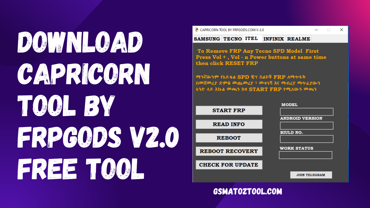 Download capricorn tool by frpgods v2. 0 free tool