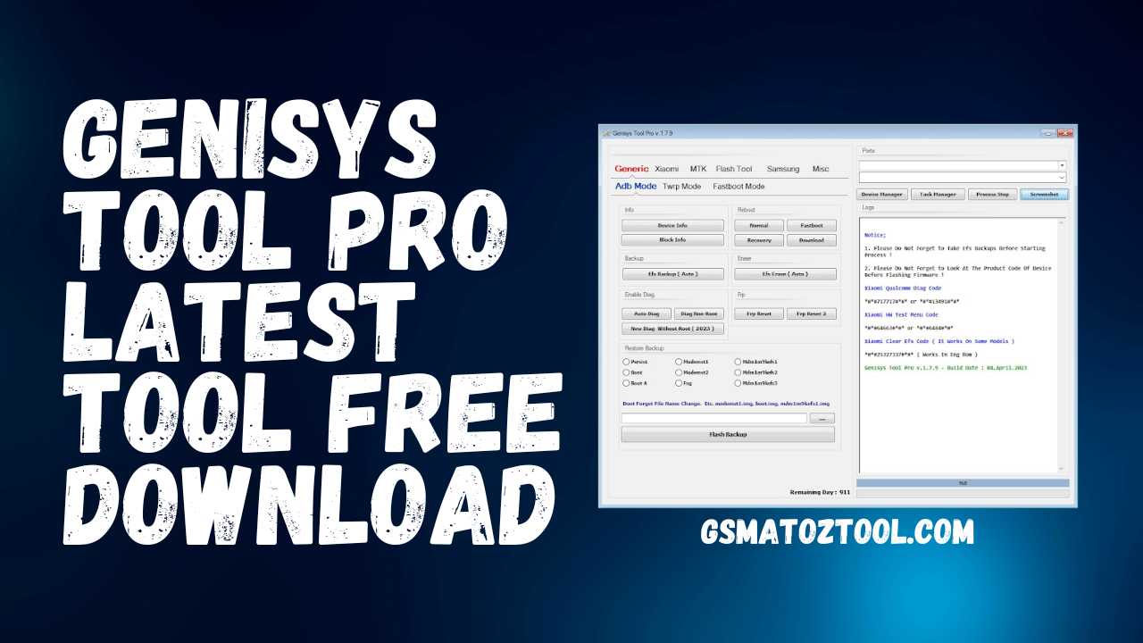 Genisys Tool Pro V1.7.9 Latest Tool Free Download