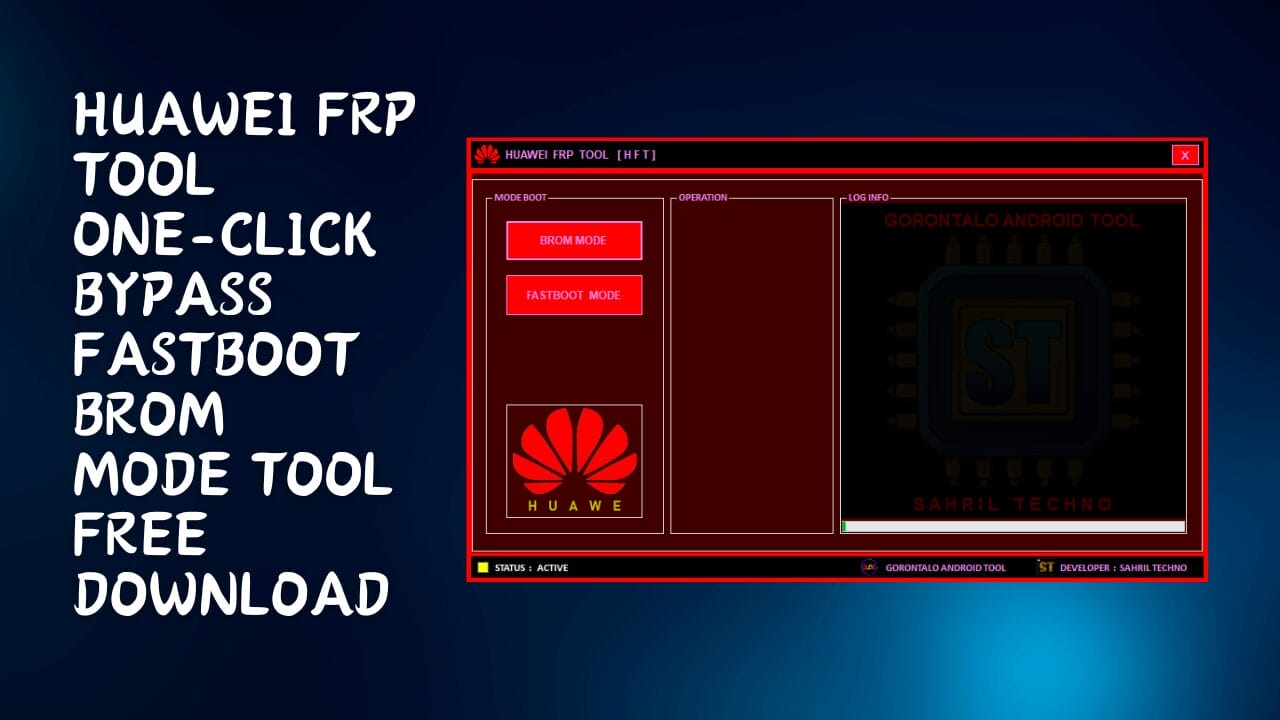 Huawei frp tool one-click bypass fastboot brom mode tool free download