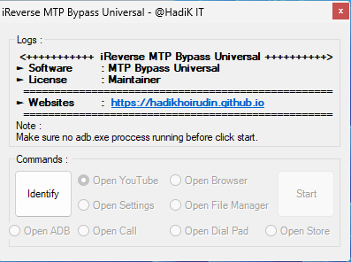 iReverse MTP Bypass Universal - @HadiK IT
