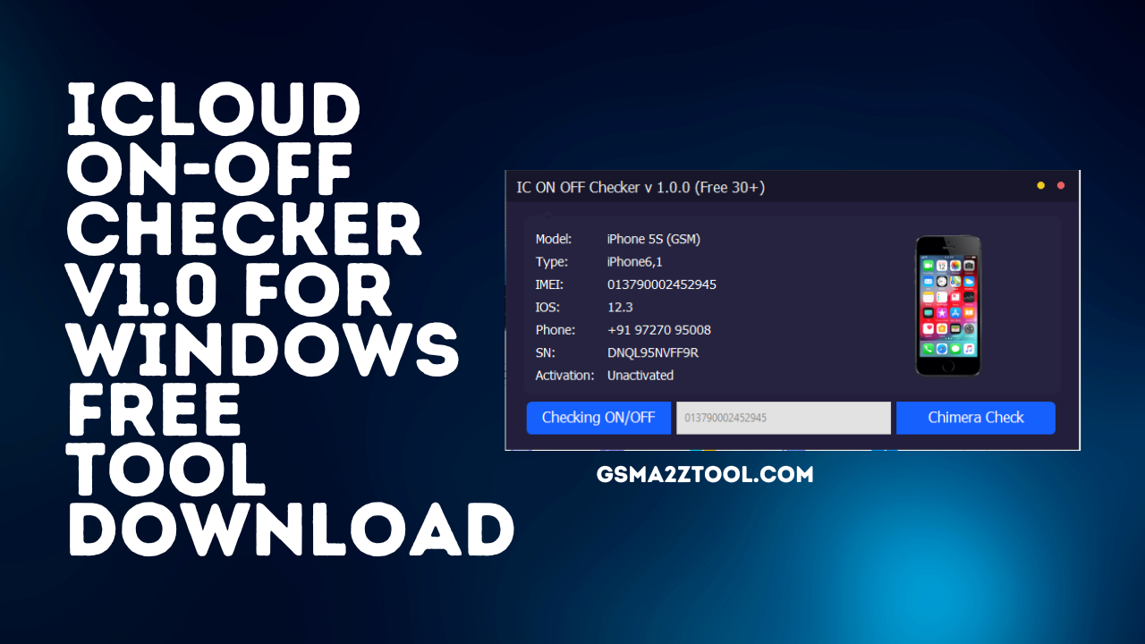 Icloud on-off checker v1. 0 for windows free tool download