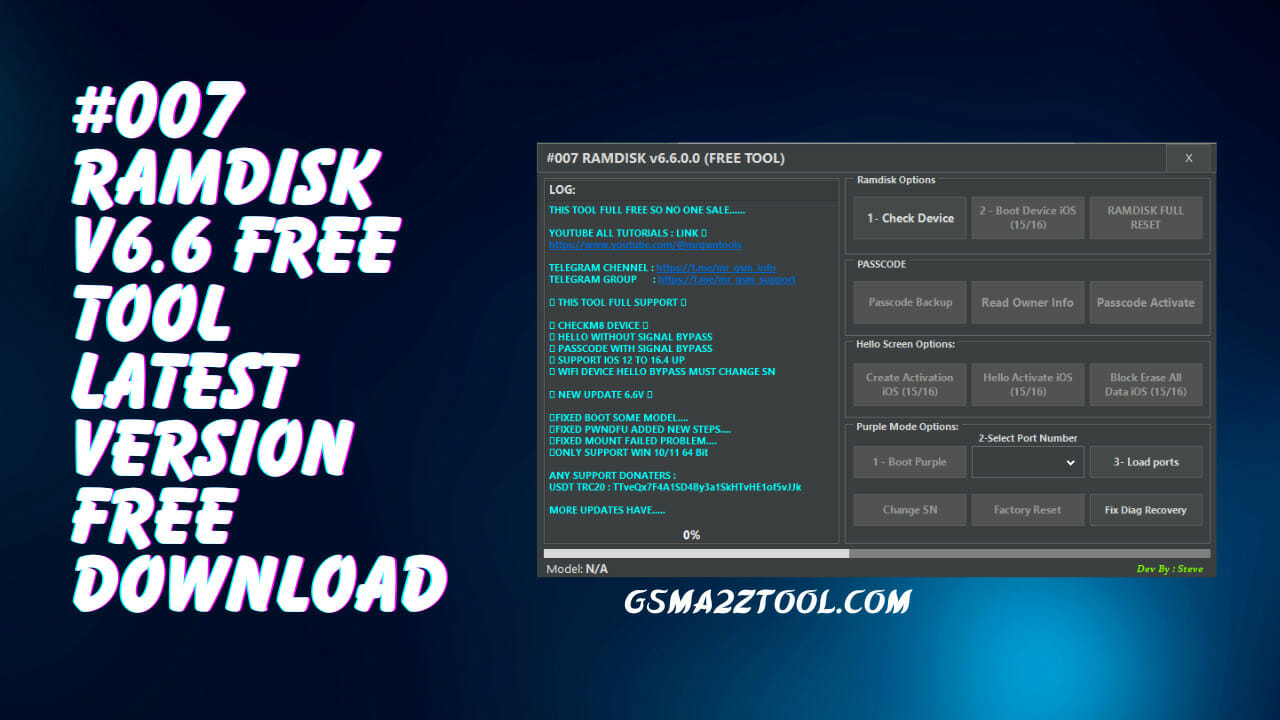 #007 Ramdisk V6.6 Free Tool Latest Version Free Download