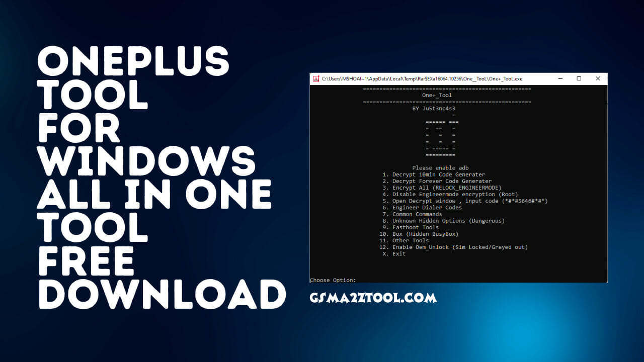 Oneplus tool for windows all in one tool free download