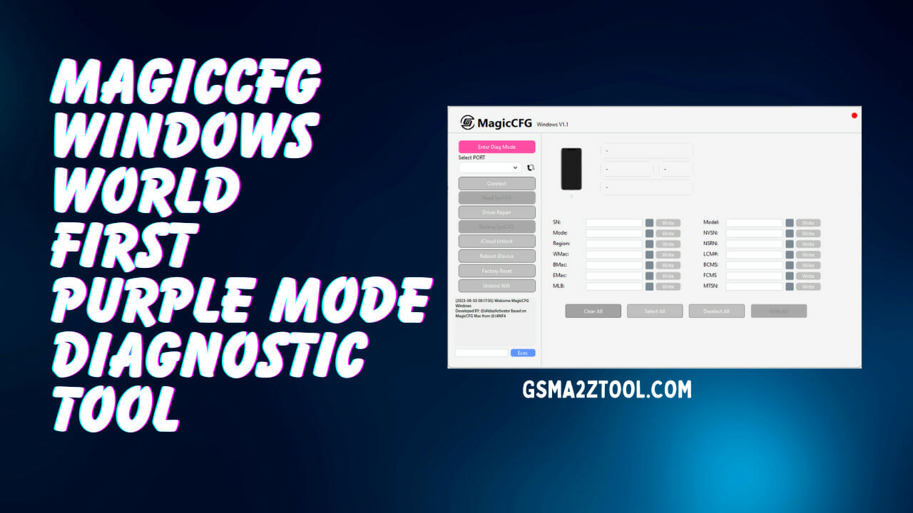 MagicCFG Tool Purple Mode Diagnostic Free Download