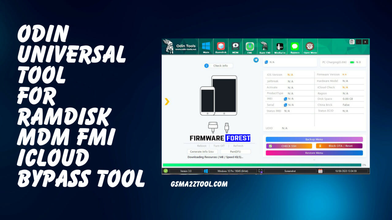 Odin tools universal v4. 4 for ramdisk mdm fmi icloud bypass tool download