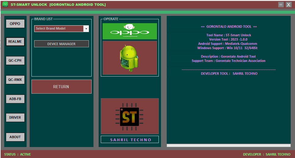 St-smart unlock gorontalo android tool