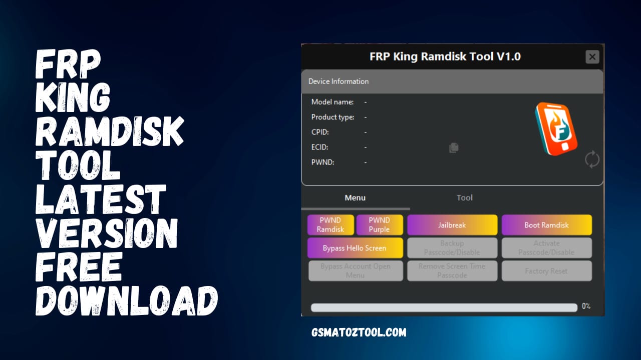 Frp king ramdisk tool v1. 0 latest version free download