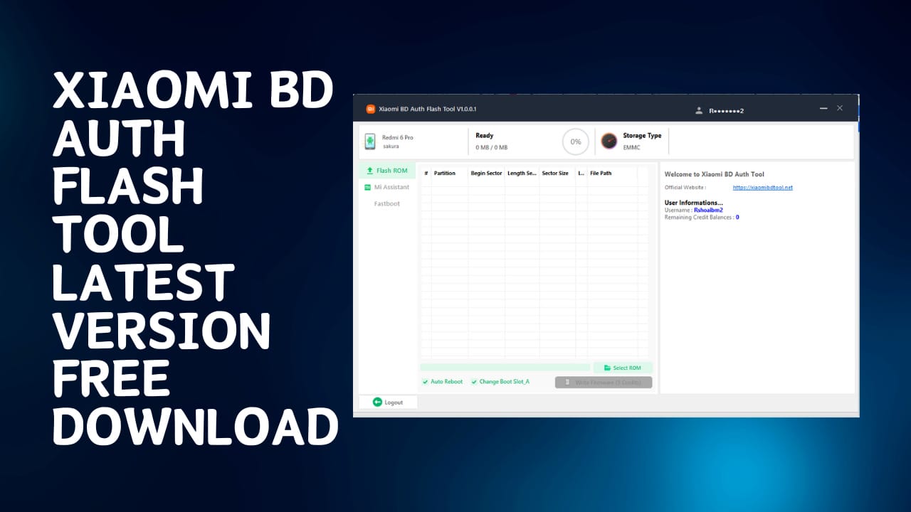 Xiaomi bd auth flash tool latest version free download