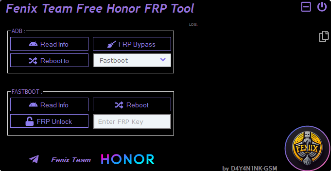 Fenix team free honor frp tool download